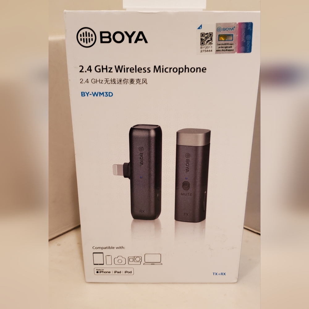 BOYA BY-WM3D 2.4GHz Wireless Microphone New